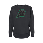 Green Wave Blackout - Women's Fleece Crewneck Sweatshirt  -- Adult