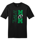 EGF Football Mom in Green -- Cotton Short Sleeve Shirt