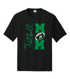 EGF Football Mom in Green -- Performance Short Sleeve Shirt