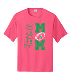 EGF Football Mom in Green -- Performance Short Sleeve Shirt