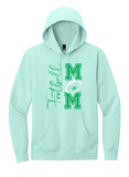 EGF Football Mom in Green - Fleece Hoodie