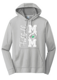 EGF Football Mom in White -- Performance Hoodie