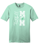 EGF Football Mom in White -- Cotton Short Sleeve Shirt