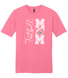 EGF Football Mom in White -- Cotton Short Sleeve Shirt