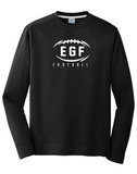 EGF Football 6 Designs to choose from -- Black Performance Crewneck